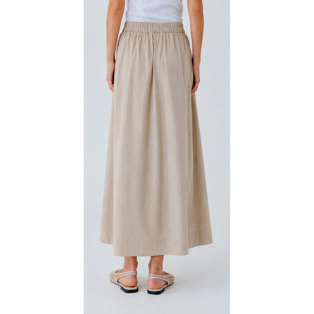 LESTA MAXI SKIRT BEIGE