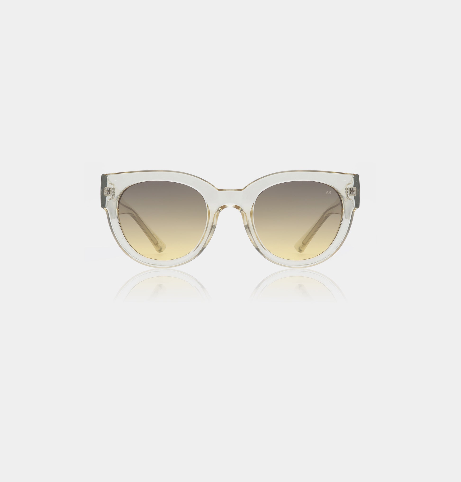 Transparent oversized frame sunglasses
