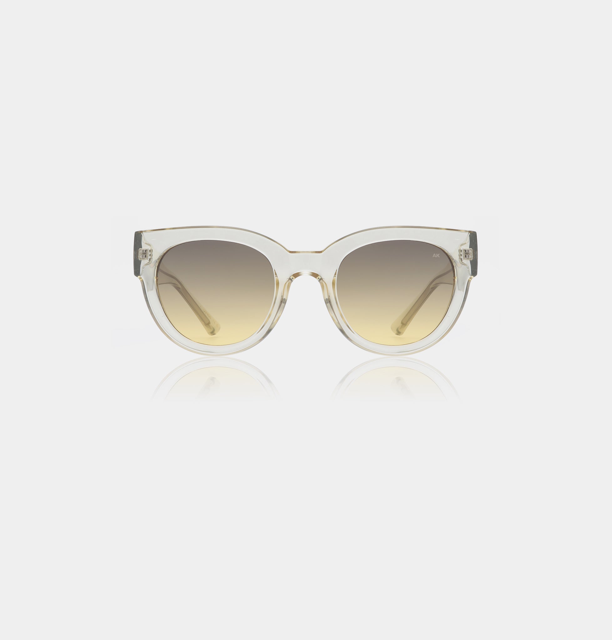 Transparent oversized frame sunglasses
