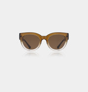 Oversized sunglasses with two tone frames