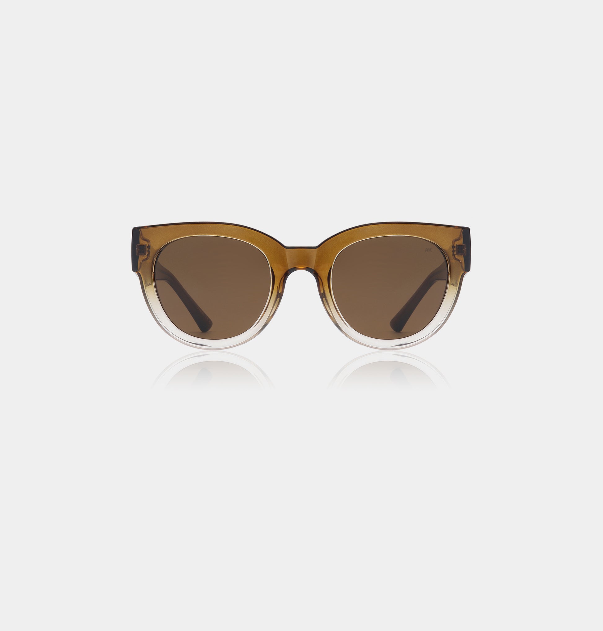 Oversized sunglasses with two tone frames