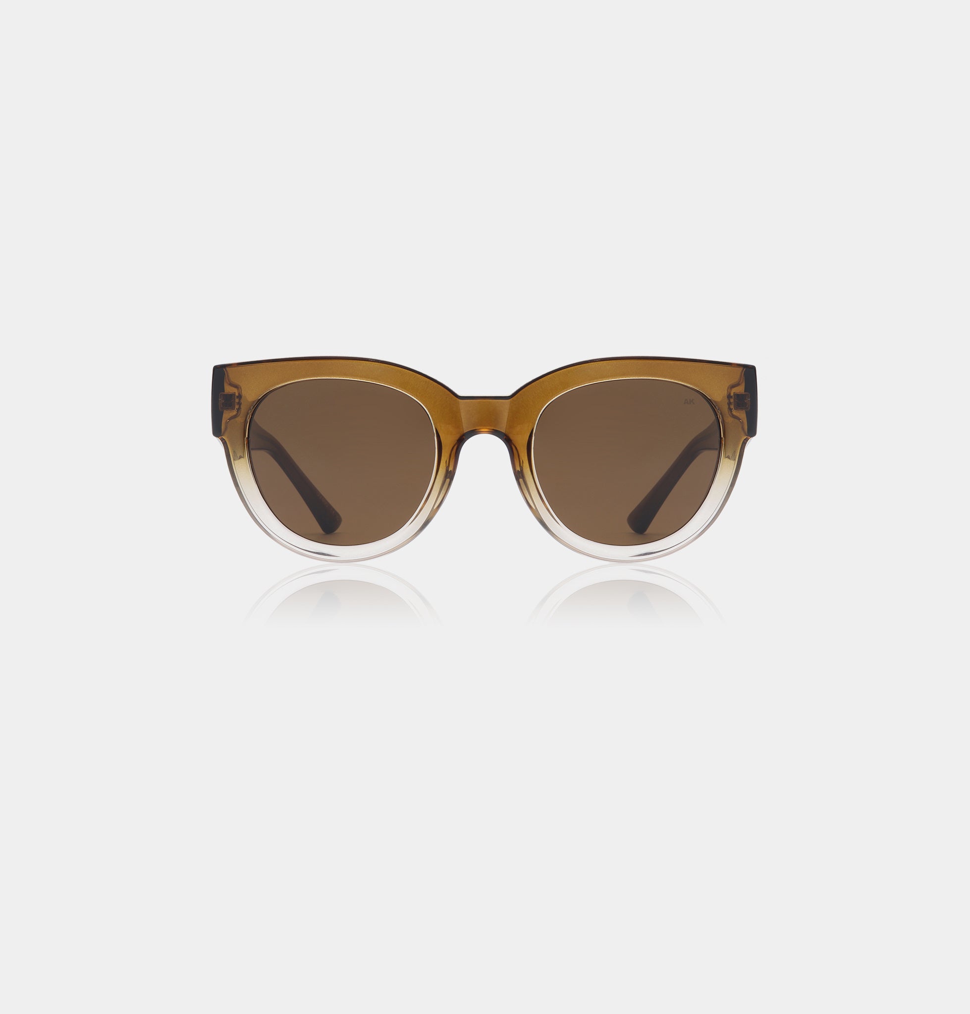 Oversized sunglasses with two tone frames