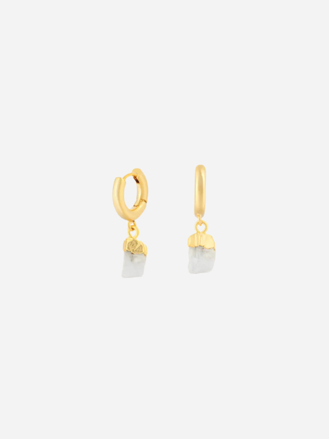 LUNA MOONSTONE HOOPS