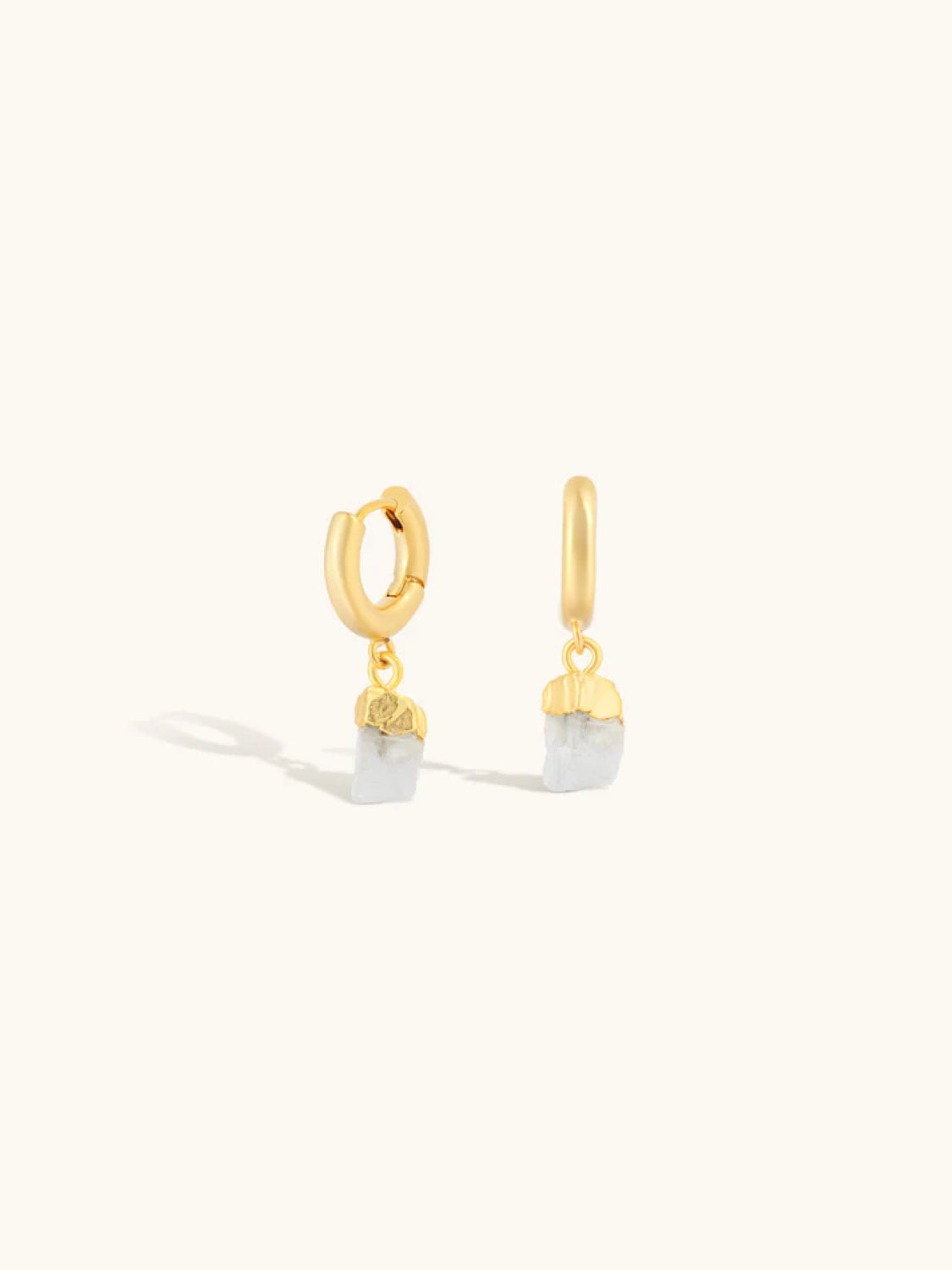 LUNA MOONSTONE HOOPS