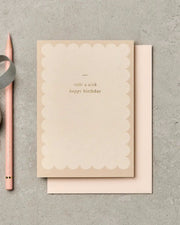 MAKE A WISH CARD