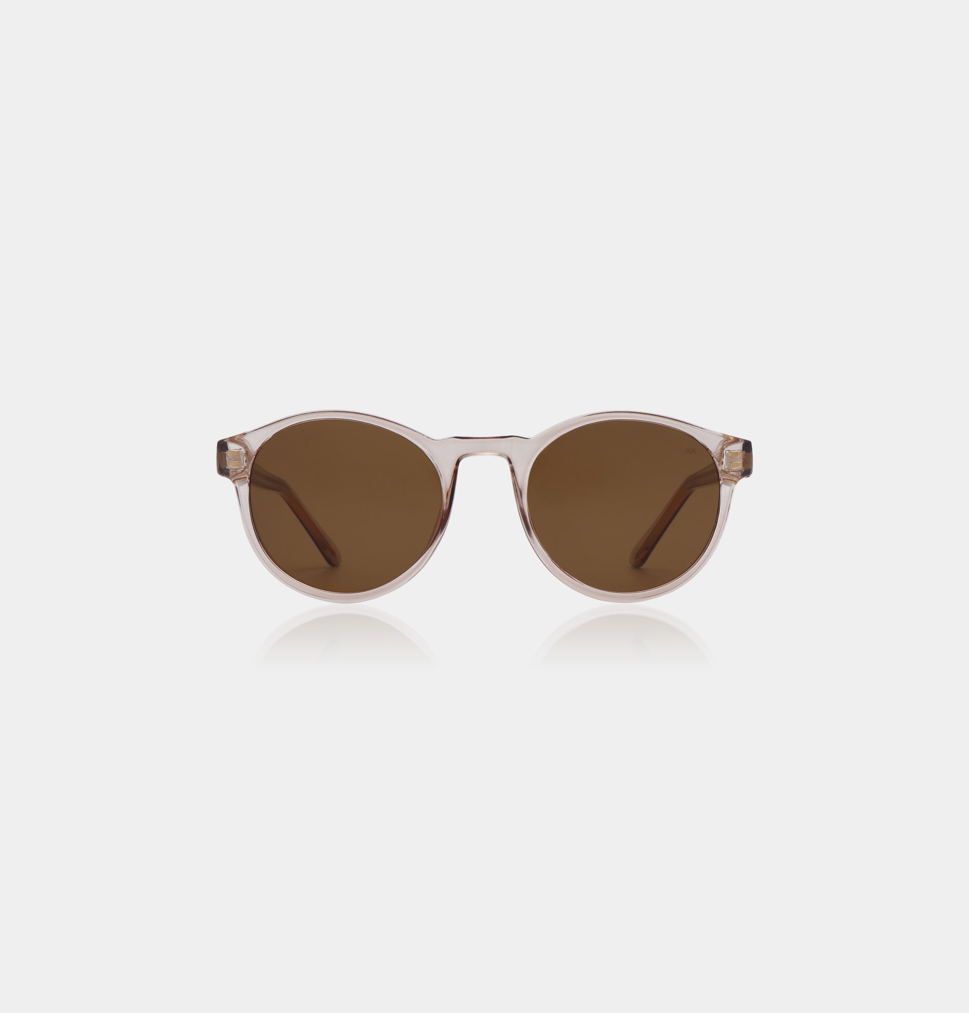 Pink round frame sunglasses