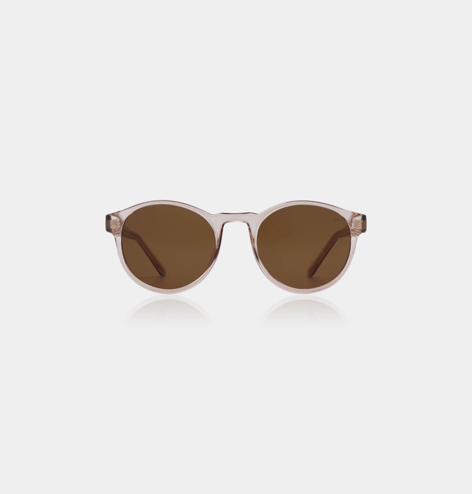 Pink round frame sunglasses