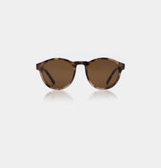 Round tortoiseshell frame sunglasses
