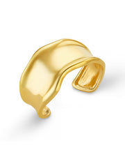 STATEMENT ORGANIC MOLTEN METAL CUFF GOLD