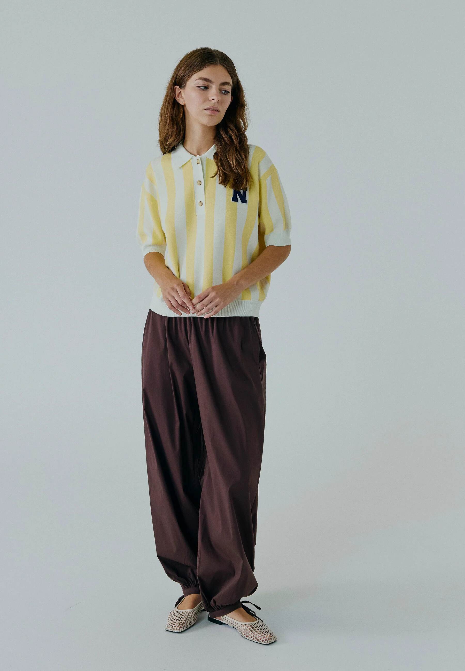 OTILIA PANTS DARK BROWN
