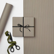 THIN GREEN STRIPE GIFT WRAP