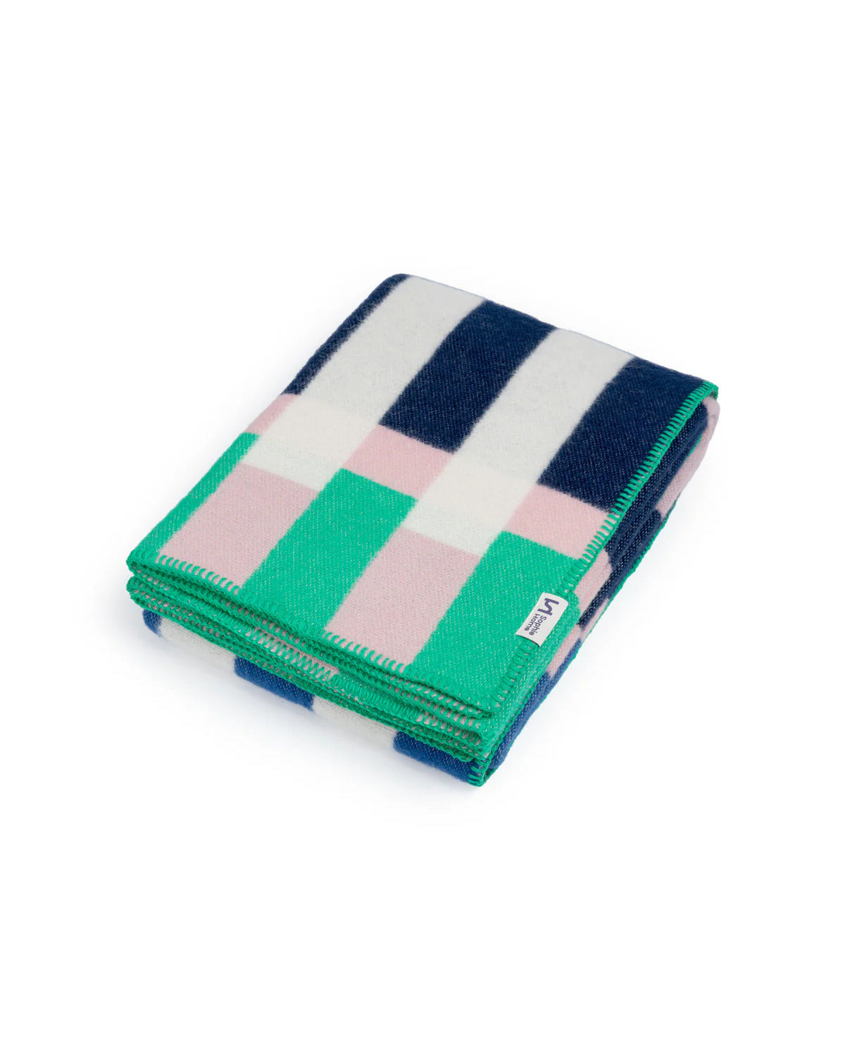 STUDIE WOOL BLANKET COBALT