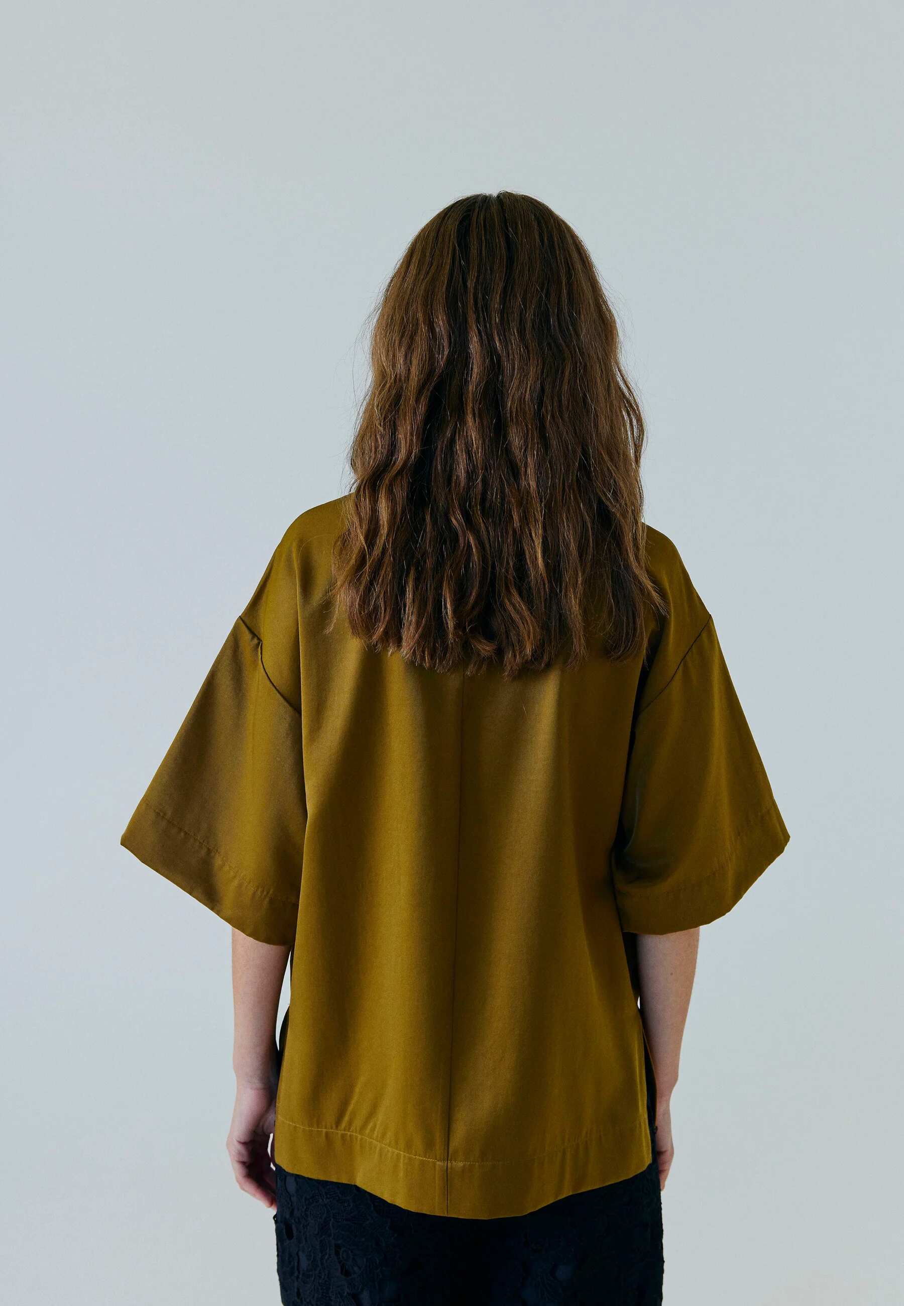 TALUA OVERSIZED TOP CARAMEL BROWN