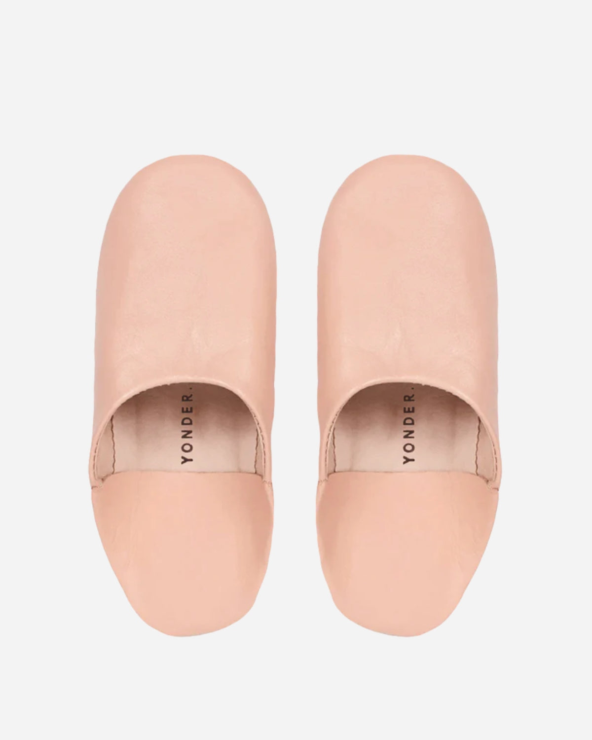Ballet slipper pink leather house slippers