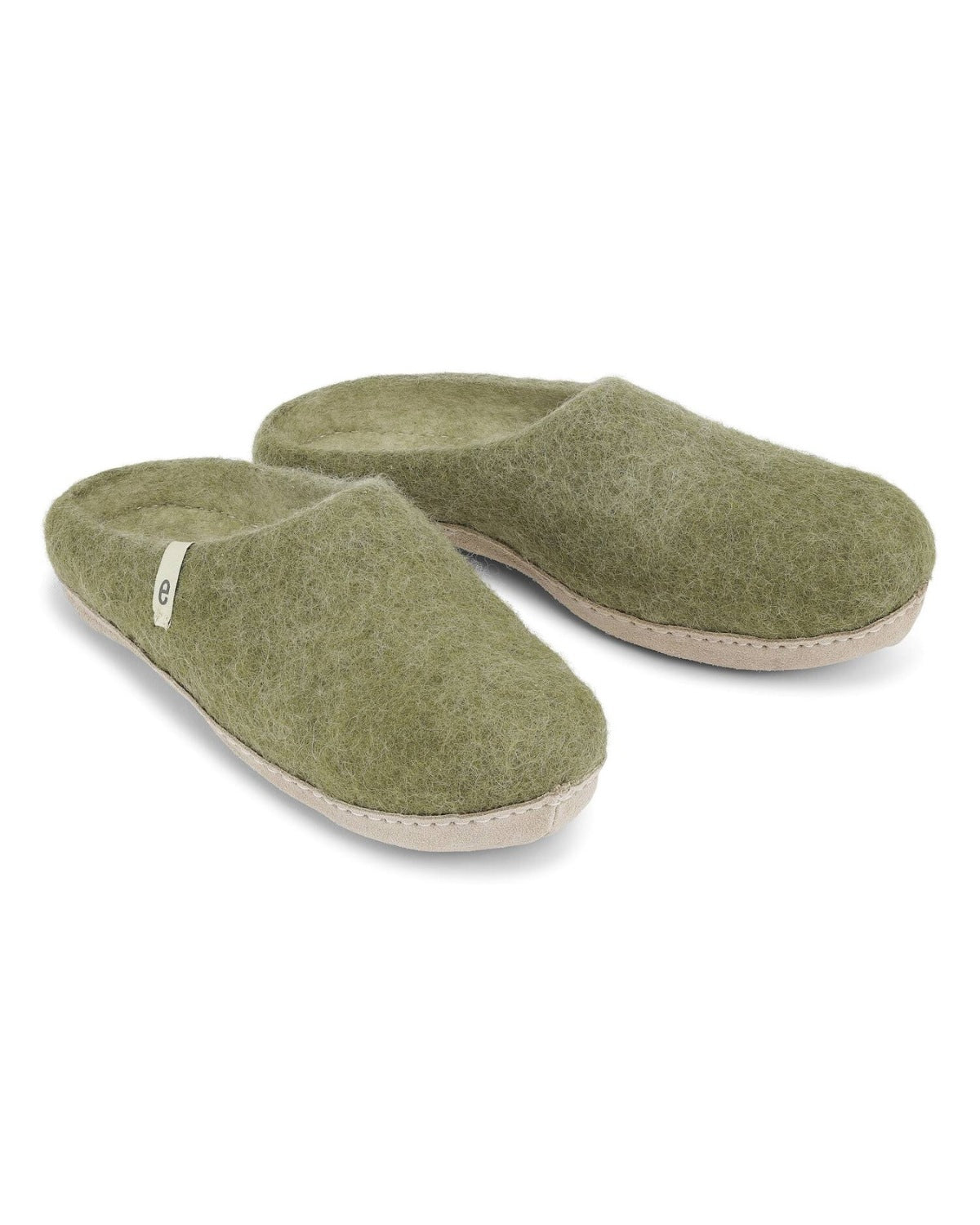 MOSS GREEN SLIPPERS