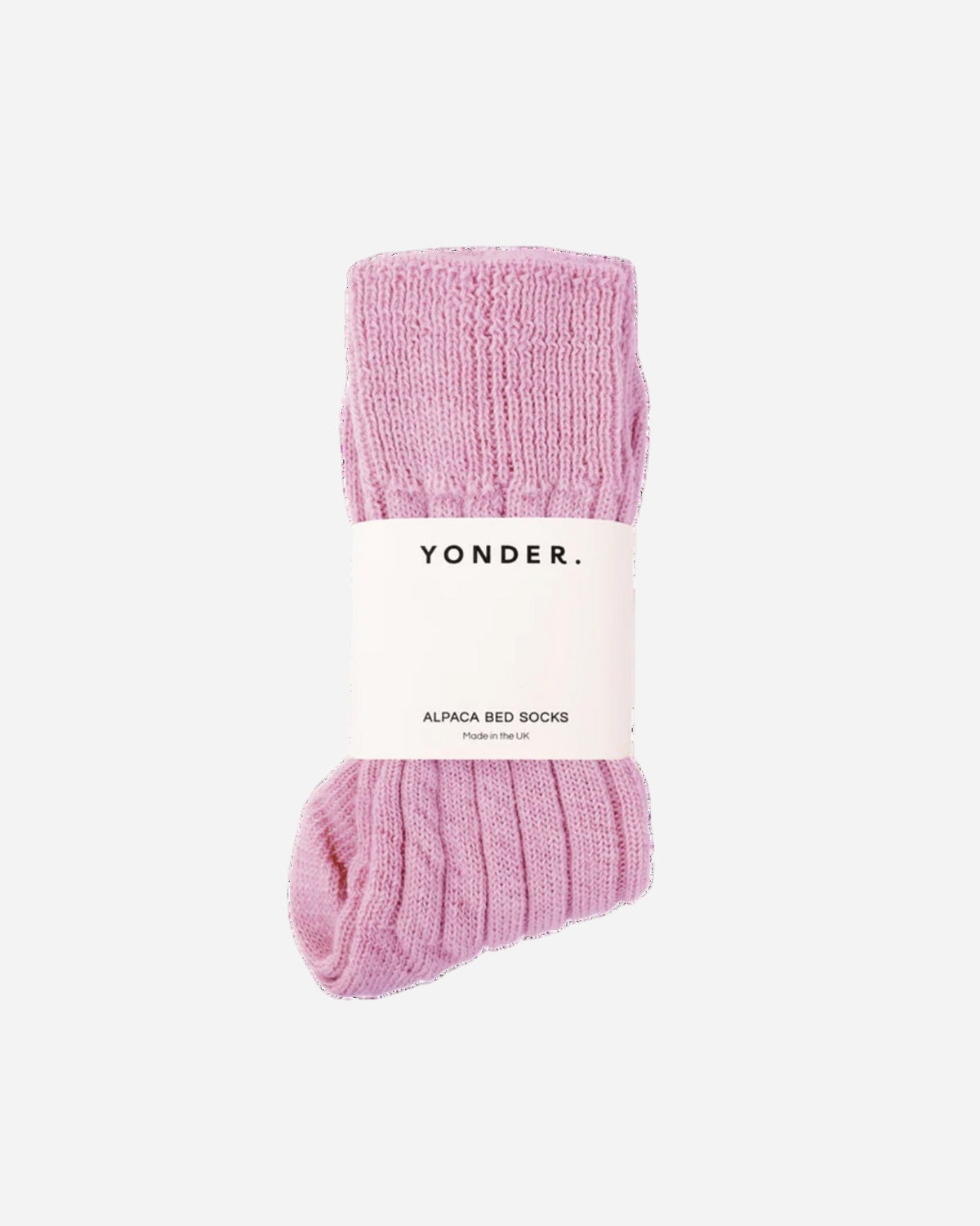 Pink alpaca bed socks