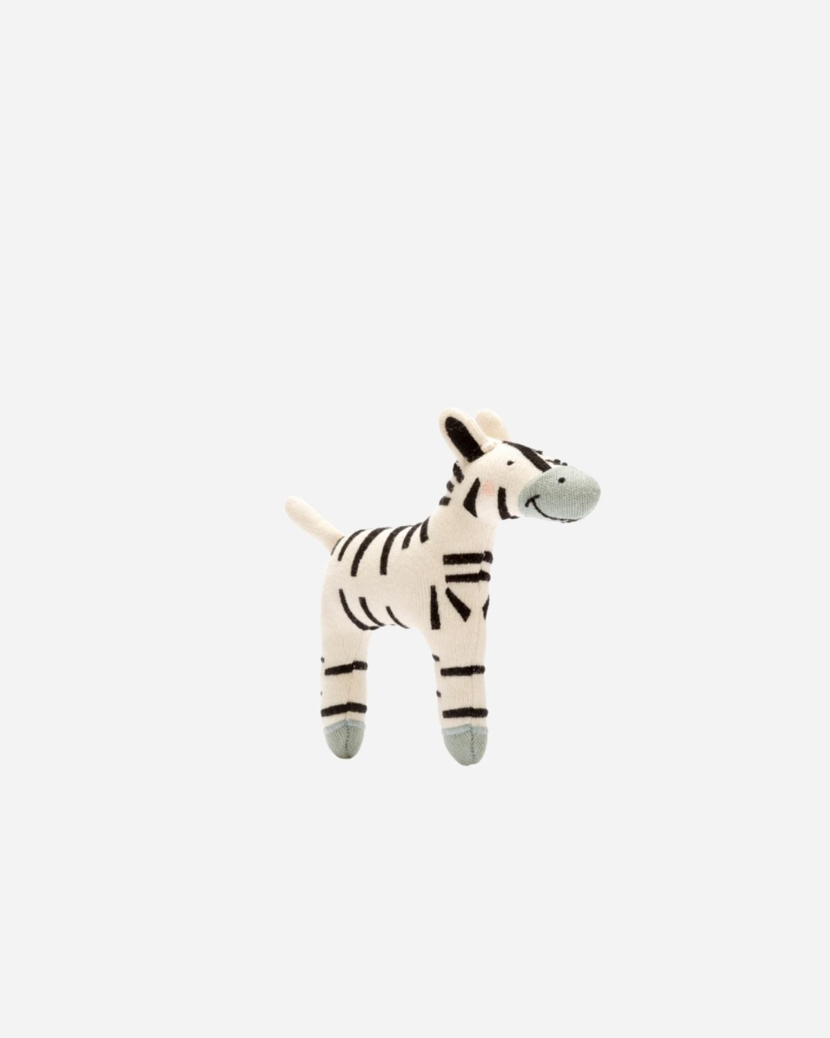 Mini Zebra knitted toy