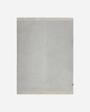 LIGHT GREY SOFT BLANKER WITH FRINGING