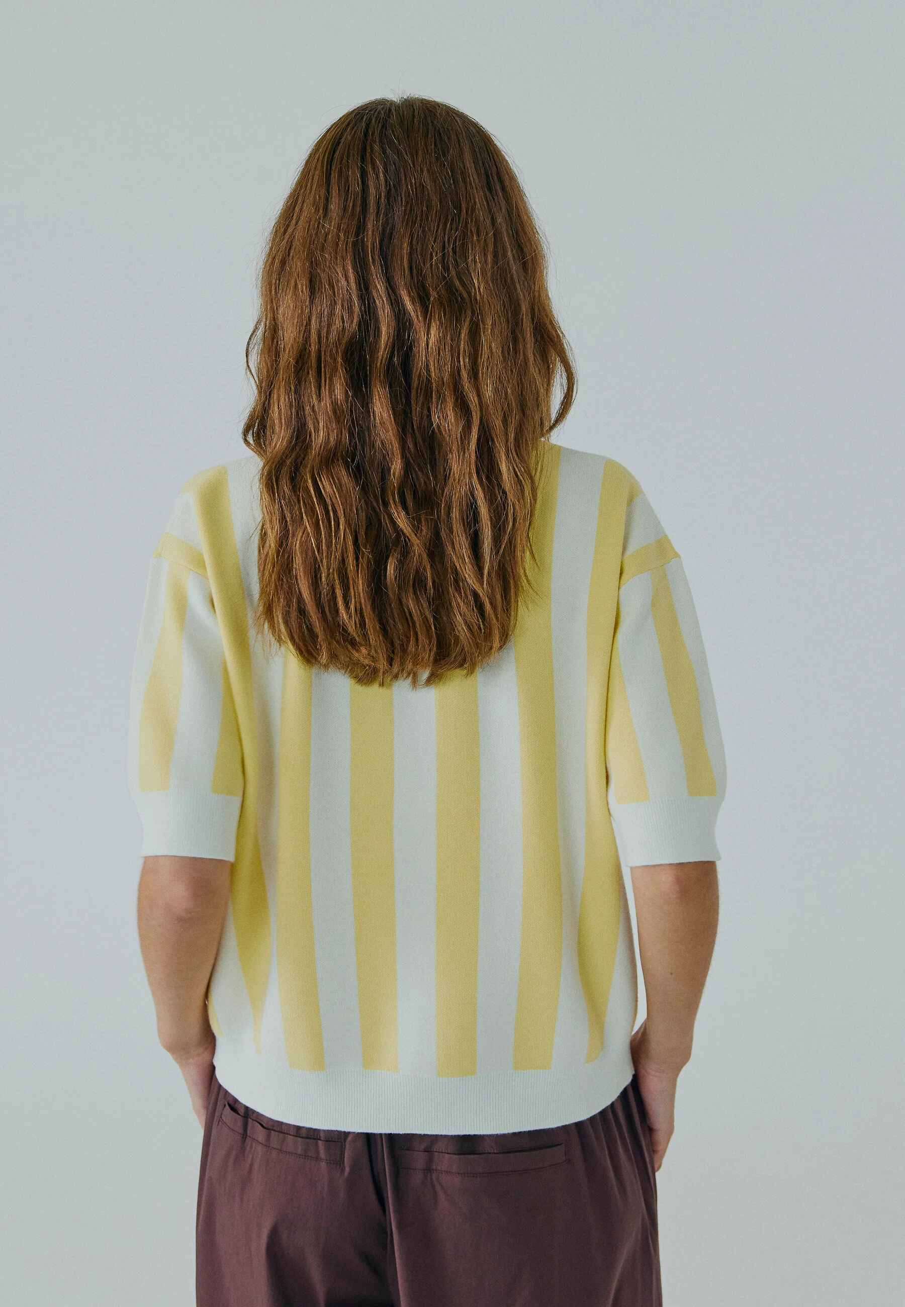 VARSITY KNIT POLO LIGHT YELLOW