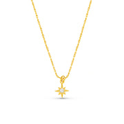 MICRO STARBURST FINE COLLAR NECKLACE GOLD