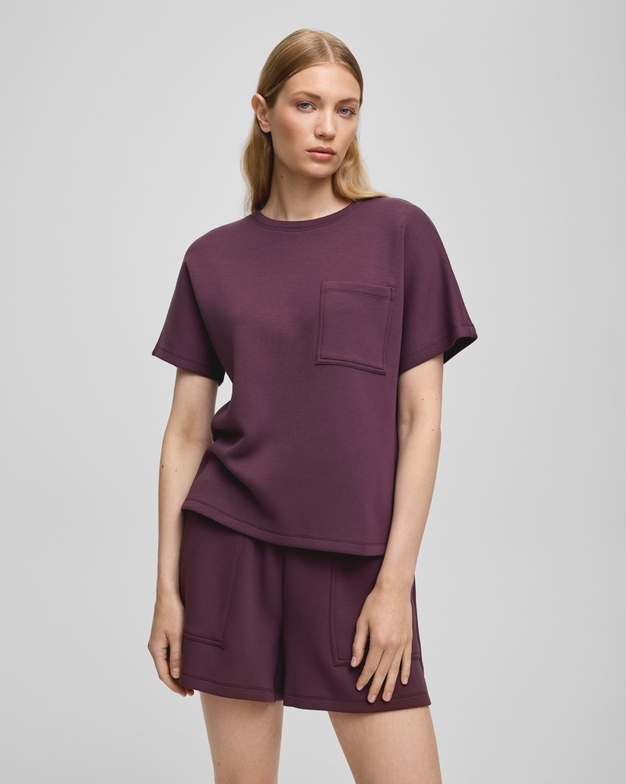 HARISSA IMA Q POCKET SWEAT SHORTS FUDGE