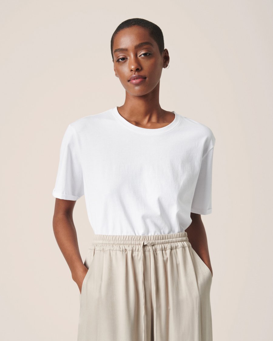 TERINA ORGANIC TEE BRIGHT WHITE