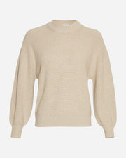 Beige sweater on a white background