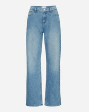 Blue jeans on a white background