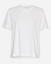 White t-shirt on a light gray background