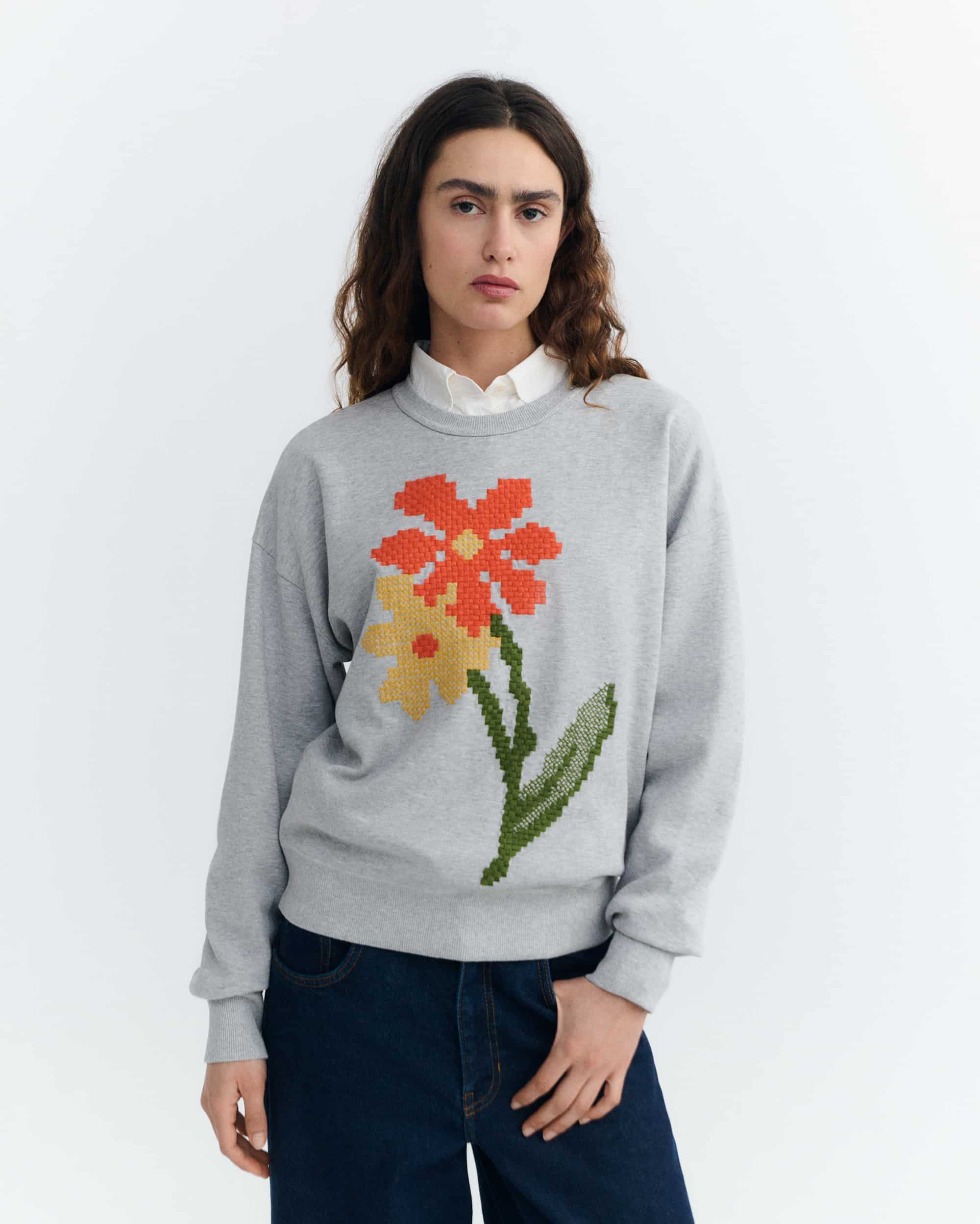 POPPY GREY JODIE SWEATSHIRT